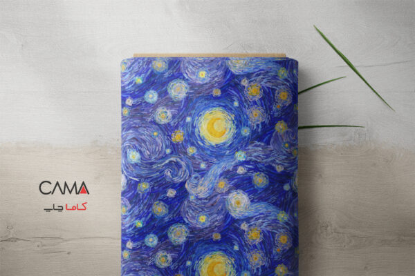پارچه طرح ونگوگ | کد A35 - Image 3