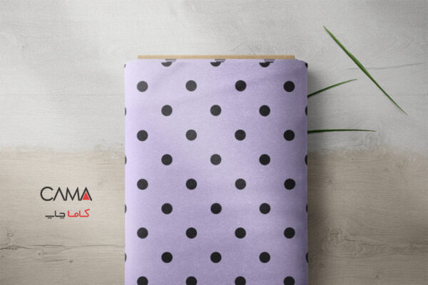 پارچه طرح خال خال سفید با زمینه پاستلی | کد A37 - Image 3
