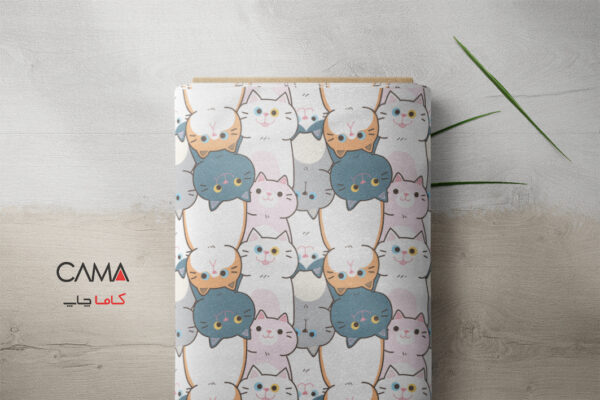 پارچه طرح گربه ای | کد A70 - Image 2