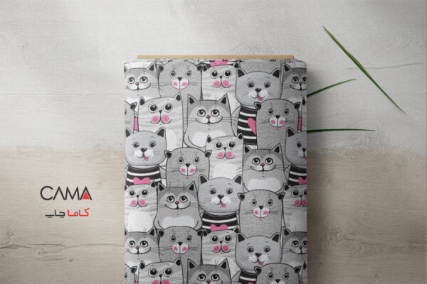 پارچه طرح گربه ای | کد A81 - تصویر 2