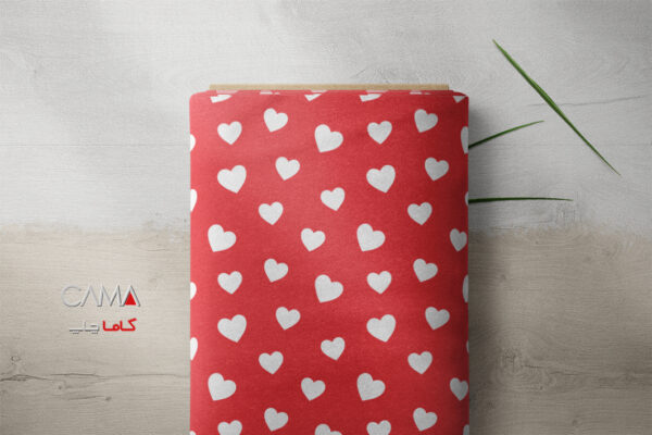 پارچه طرح قلب 2 | کد B12 - Image 2