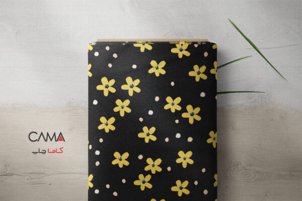پارچه طرح گل بابونه 2 | کد B17 - تصویر 2