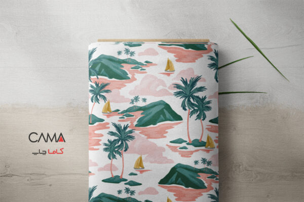 پارچه طرح جزیره | کد A53 - Image 2