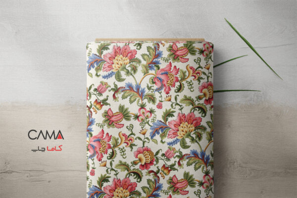 پارچه طرح باغ گل | کد B82 - تصویر 2