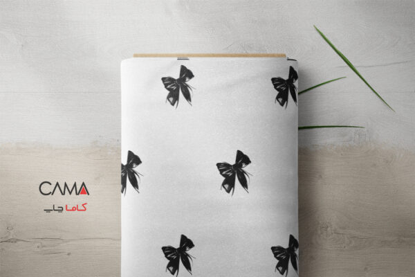 پارچه طرح پاپیون مشکی | کد C12 - Image 2